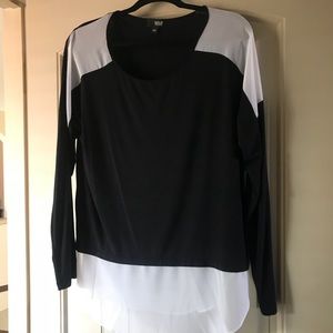 ana black and white shirt